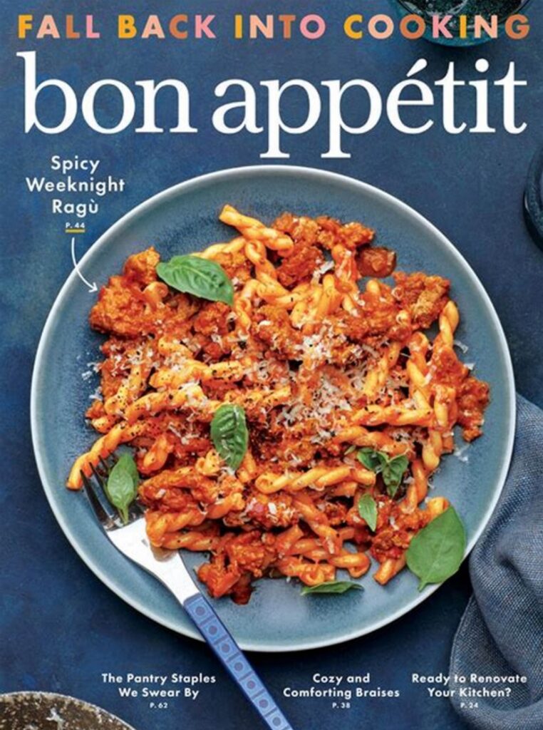 Bon appetit magazine available online with newstand