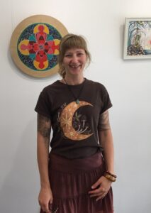 Andrea in the Cocoon Gallery