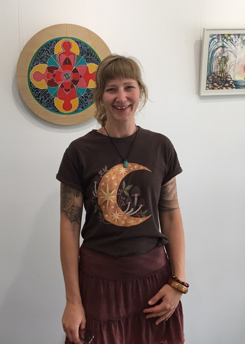 Andrea in the Cocoon Gallery