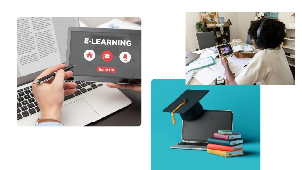 image of a person looking at a computer